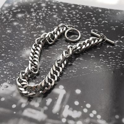 Bracelet for Women Cuban Chain THICK BRACELET Titanium Steel Jewelry Naked Chain Disco Personality Street Trendsetter