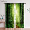 Window Blinds Curtains for Living Room, Forest Jungle Tree, Natural Scenery, Landscape, Thin, Waterfall, Kitchen, Bedroom,
