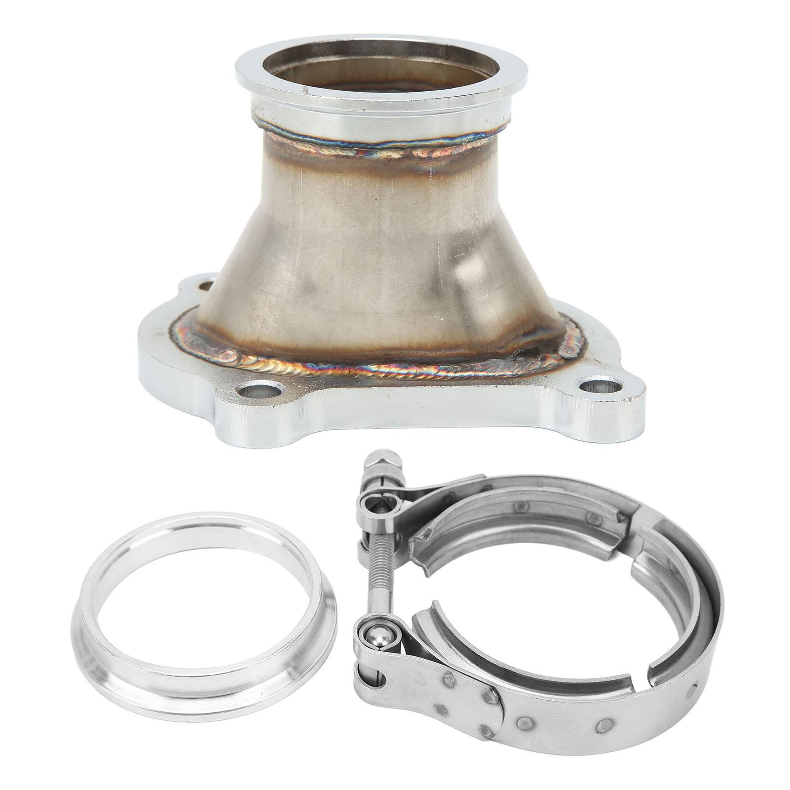 

Фланец турбокомпрессора с выходом 2,5 дюйма с V-образным хомутом, 4 болта, нержавеющая сталь, прочное уплотнение, подходит для CT26