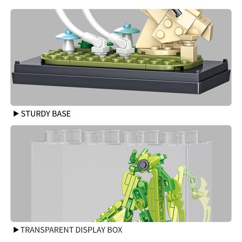 161+PCS Random One Insect Building Blocks Toys Model Insect Series Assemble Bricks Toy Sets For Kid Desktop Ornament Gifts