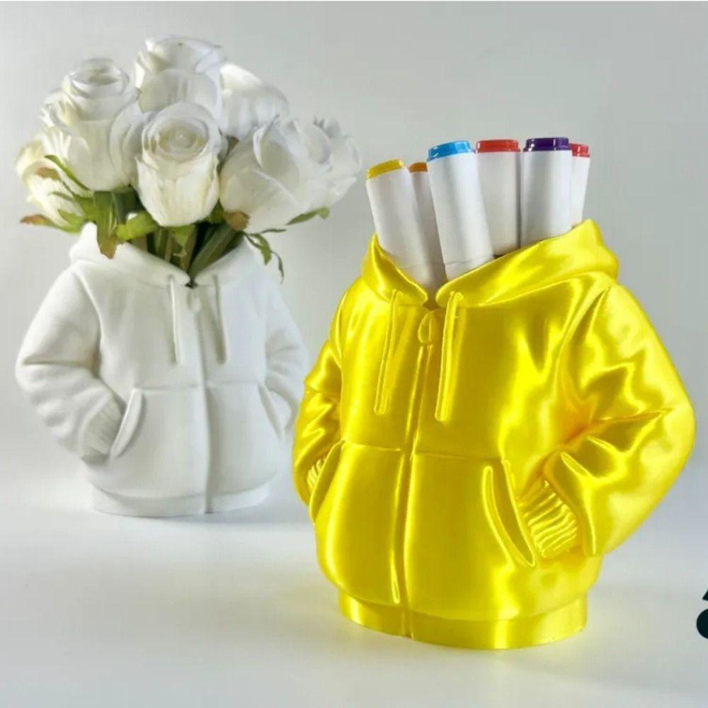 Multifunctional Down Jacket Crayon Holder Puffer Jacket Design Pen and Pencil Holder Student