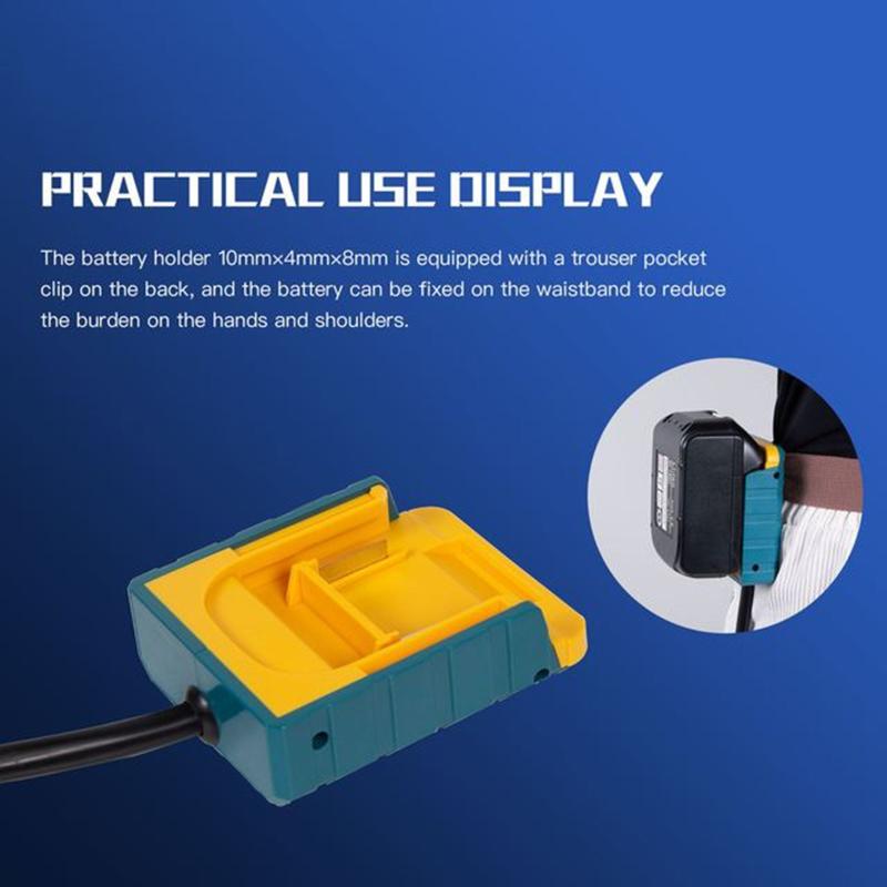 Portable Battery Extension Cord Tool  18v Battery Weight Reducer For  18v  For  18V