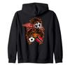 Messy Vans Brown Skin Soccer Girl Trinidad and Tobago Jersey Zip Hoodie