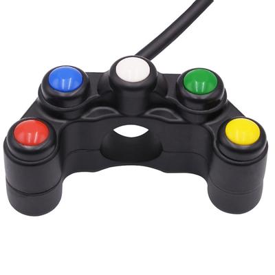 Universal 5 Button Array Motorcycle Switches Race Bikes Motorcross 22mm Handlebar Switches Assembly