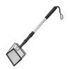 Metal Litter Scoop For Cats With Retractable Handle Efficient Sifting Design Multiuse Chicken Coop Rake Cleaning Tool