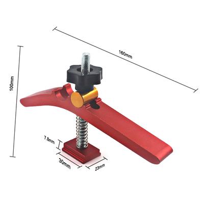 Aluminiumlegierung Schnellspann-Haltespanner T-Nut T-Nut-Spanner Set Holzbearbeitungswerkzeuge Schwerlast-Werkstückhalter-Positionierungsbefestigung für Holzbearbeitung