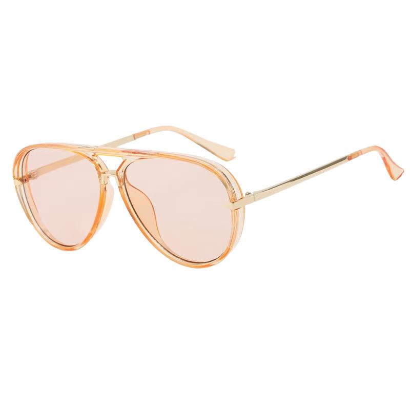 Trendy Large Frame Frog-Shaped Sunglasses: European and American Style