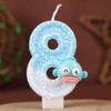 Ugly Fish Cartoon Number Birthday Candle Cake Decoration Holiday Birthday Celebration Handmade Candle 0-9diy