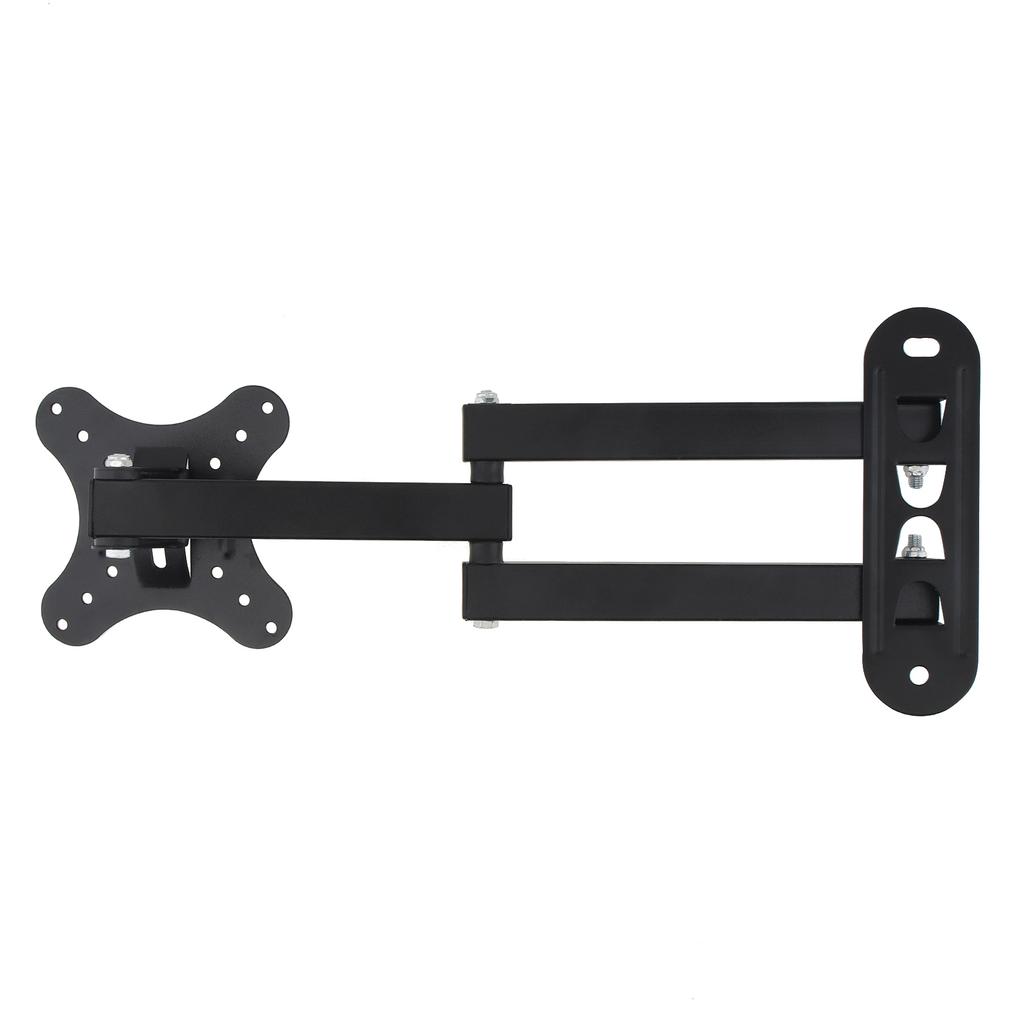 Universal 10KG Load Bearing Adjustable Wall Mount Bracket 15 Degree Tilt Display Support Frame for 14-27 Inch Household Screen Holder