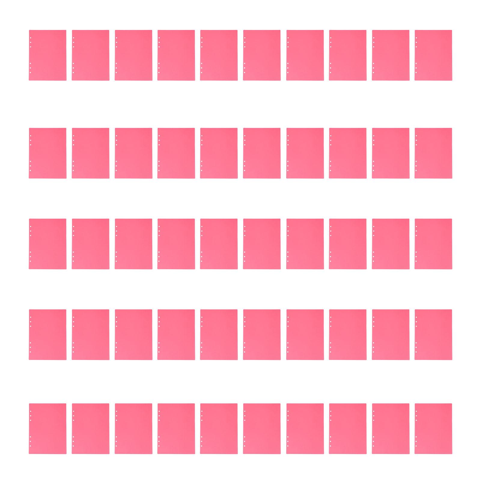 50 шт. Обложка для переплета на 6 отверстий формата А5, пластиковая матовая обложка для отчетов и презентаций