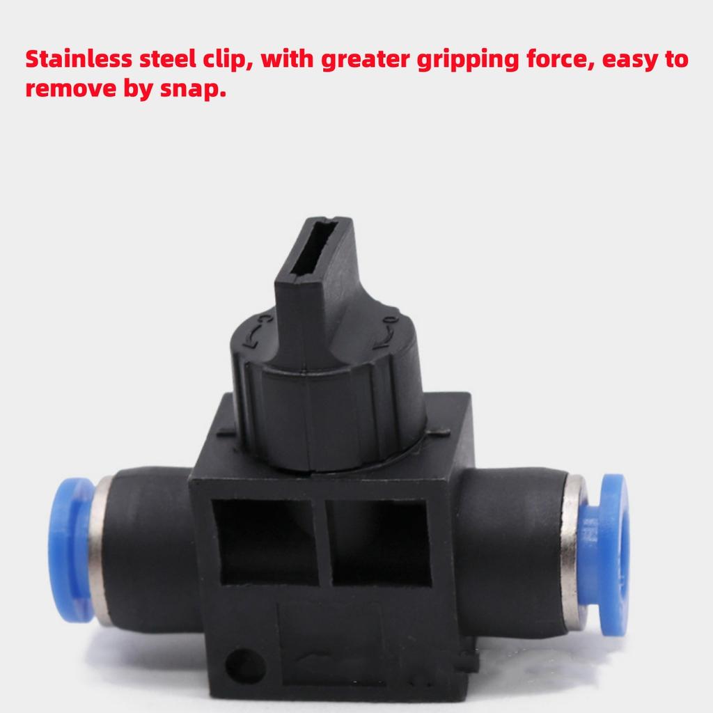 Pneumatic Trachea Quick-in Buckle-type Hand Valves 4/6/8/10/12mm Garden Lawn Irrigation Flow Limiting Speed Control Switch 5Pcs