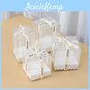 Verpackung Geschenkbox mit transparenter Basis Bastel-Kerzen-Geschenkboxen Hochzeitsfeier Babyparty Ölflasche Aroma Gipsbox