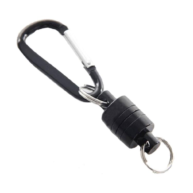 Magnet Buckle Fly Fishing Net Release Hanging Holder Lanyard Clip Carabiner