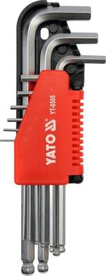 Hexagon Allen Keys, Ball 1.5-10, 9 Pcs YT-0505 YATO