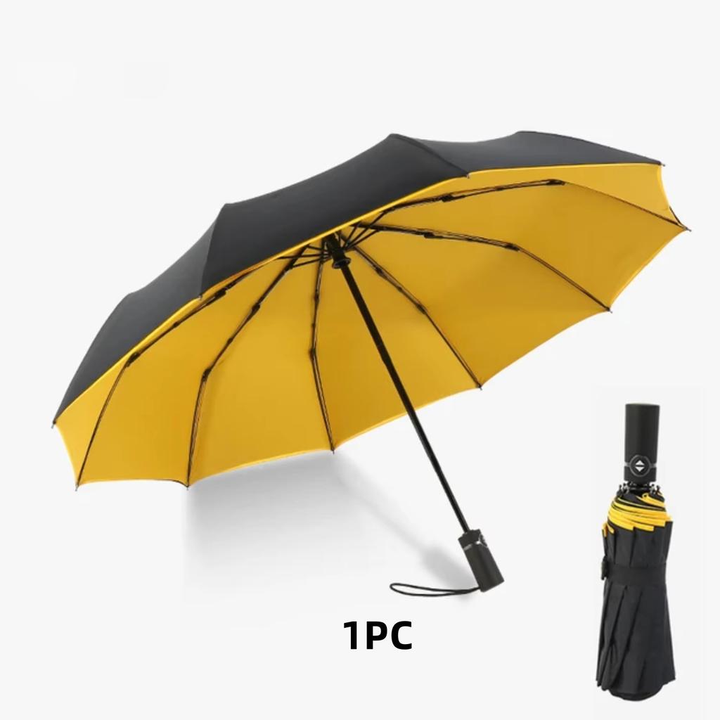 Ten bone enlarged umbrella, large folding sturdy umbrella, women's dual-purpose sun protection and sunshade umbrella, sun umbrel