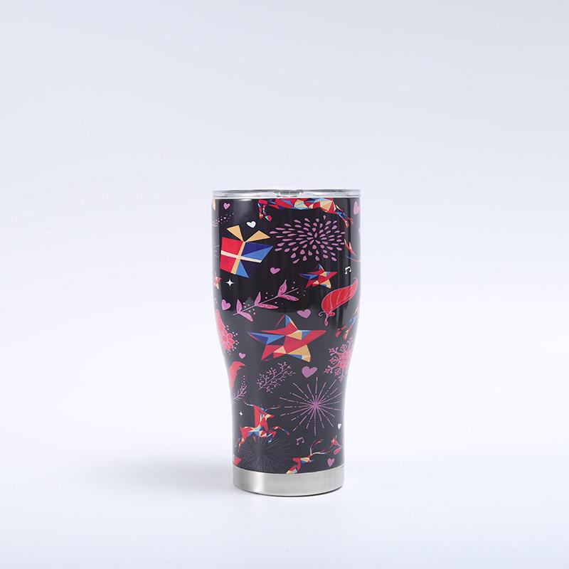 Santa Claus 3d Printing Large Capacity Insulated Cup Perfect For Travel And Gifts