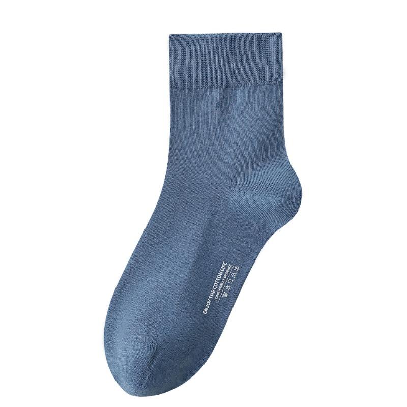 Male Spring and Autumn Cotton Anti Bacterial Deodorant Sweat Absorption Breathable Tube Socks
