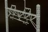 PLUMPMOA Spur H Oberleitung Papierdiorama Zubehör 1/80 Mast, grau, unmontiert, Bausatz, MS068,