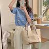 Bolsos de paja tejidos de verano para mujer, portátiles, sencillos, informales, de gran capacidad