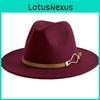 Classic Wool Felt Derby Cap With Warmth Windproof Design For Fall And Winter Fashion