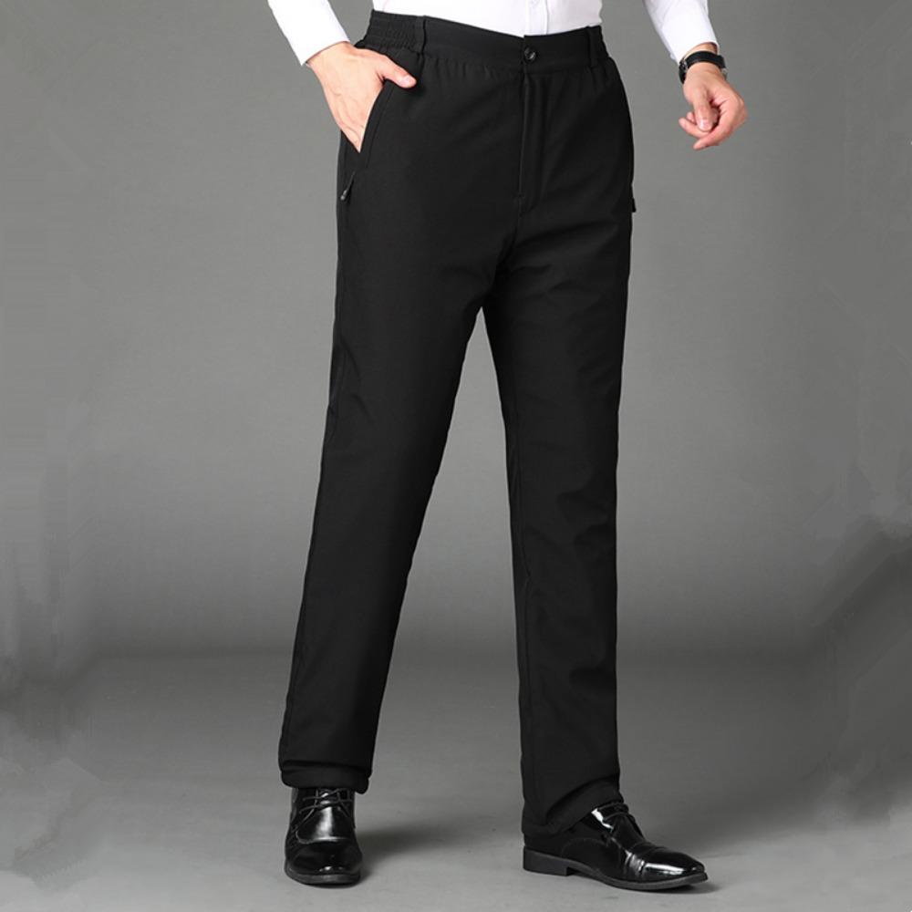 

Модные Трендовые Высококачественные Толстые Брюки для Осени Зимы Холодостойкие Теплые Дышащие Износостойкие Повседневные Брюки M чёрный