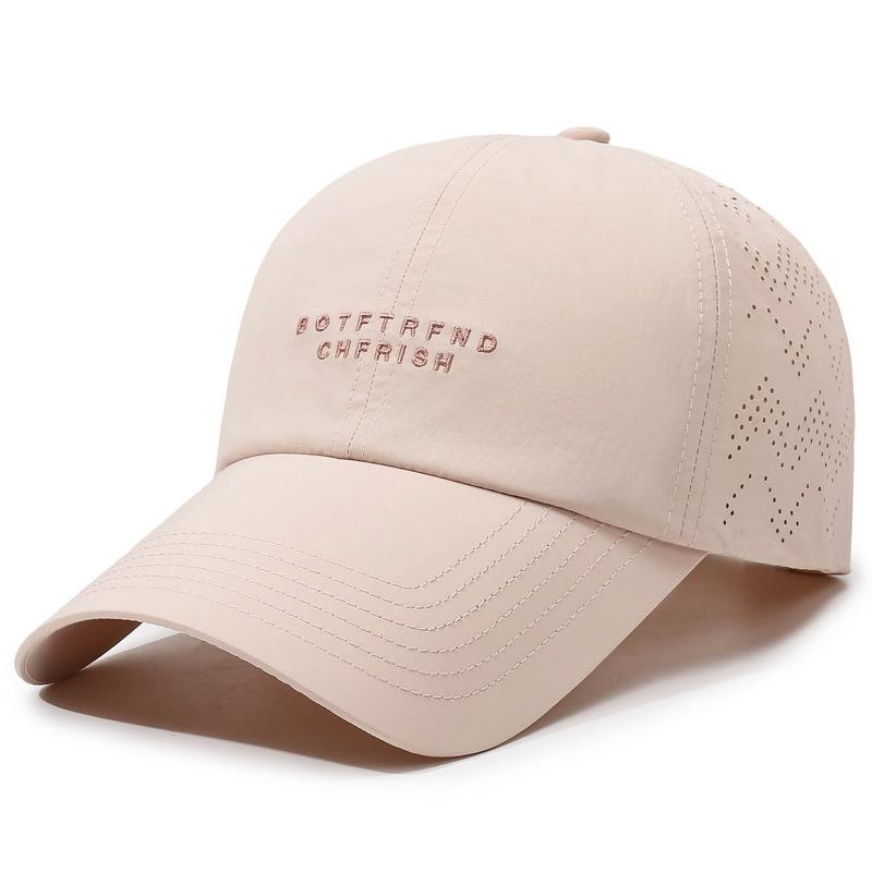 Breathable Quick-Drying Baseball Cap Unisex Sunscreen Cap Letter Embroidery Outdoor Sports Cap