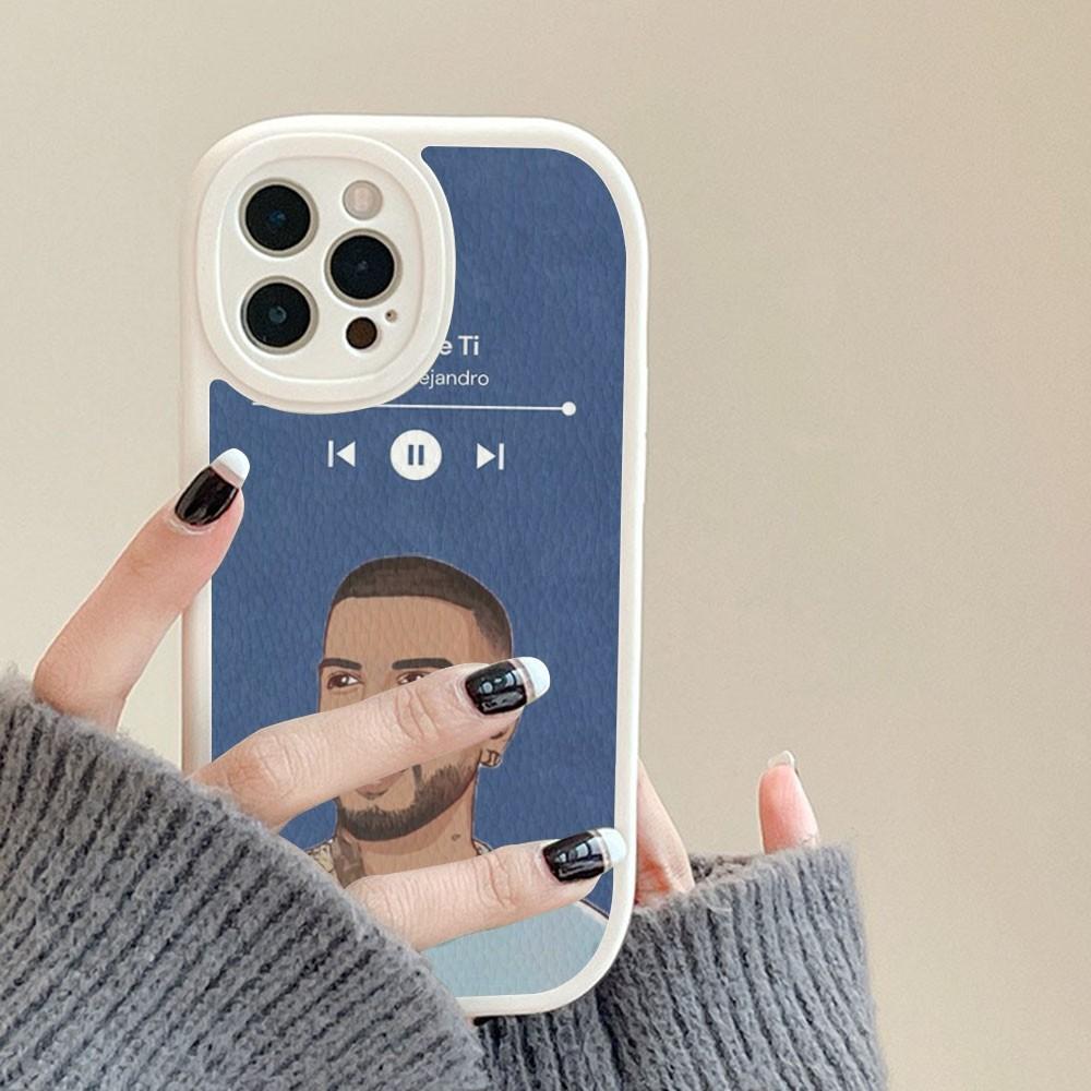 Rap Singer Rauw Alejandro Phone Case Hard Leather For IPhone 16 15 14 13 12 Mini 11 14 Pro Max Xs X Xr 7 8 Plus Fundas