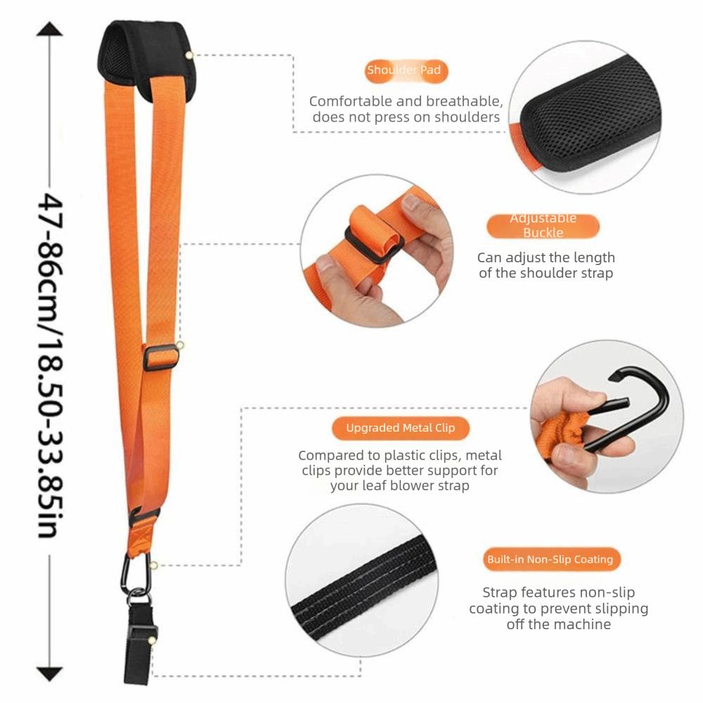 Durable Nylon Mower Shoulder Strap Adjustable Hanging Weeding Machine Strap  Garden Harvester