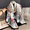 Women 180*90cm Fashion Beautiful Soft Silk Scarves Female Lady Shawl Hijab Wrap Foulard Bandanna Muffler Beach Pareo