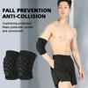 Elbow Pads Black Breathable Non-slip PP Protective Gear Mountain Sports Knee Pads Thickened Protective Gear Cycling Protective Gear Outdoor