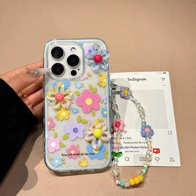 Cute Flower Ins Wind Three-in-one Colorful for Apple 16/15iphone13XR/MAX Huawei Mobile Phone Case