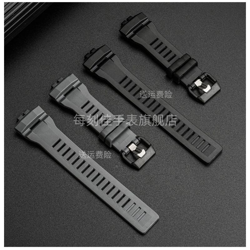 For Casio Small Square Gbd-200sm Gbd-200 Cat Silicone Watch Strap Men Sports outdoors Watchband Black Gray Rubber accessories