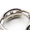 Used HERMES Scarf Ring Legato ChÃ©ne Dunkel Metal 12.1g Silver Accessories