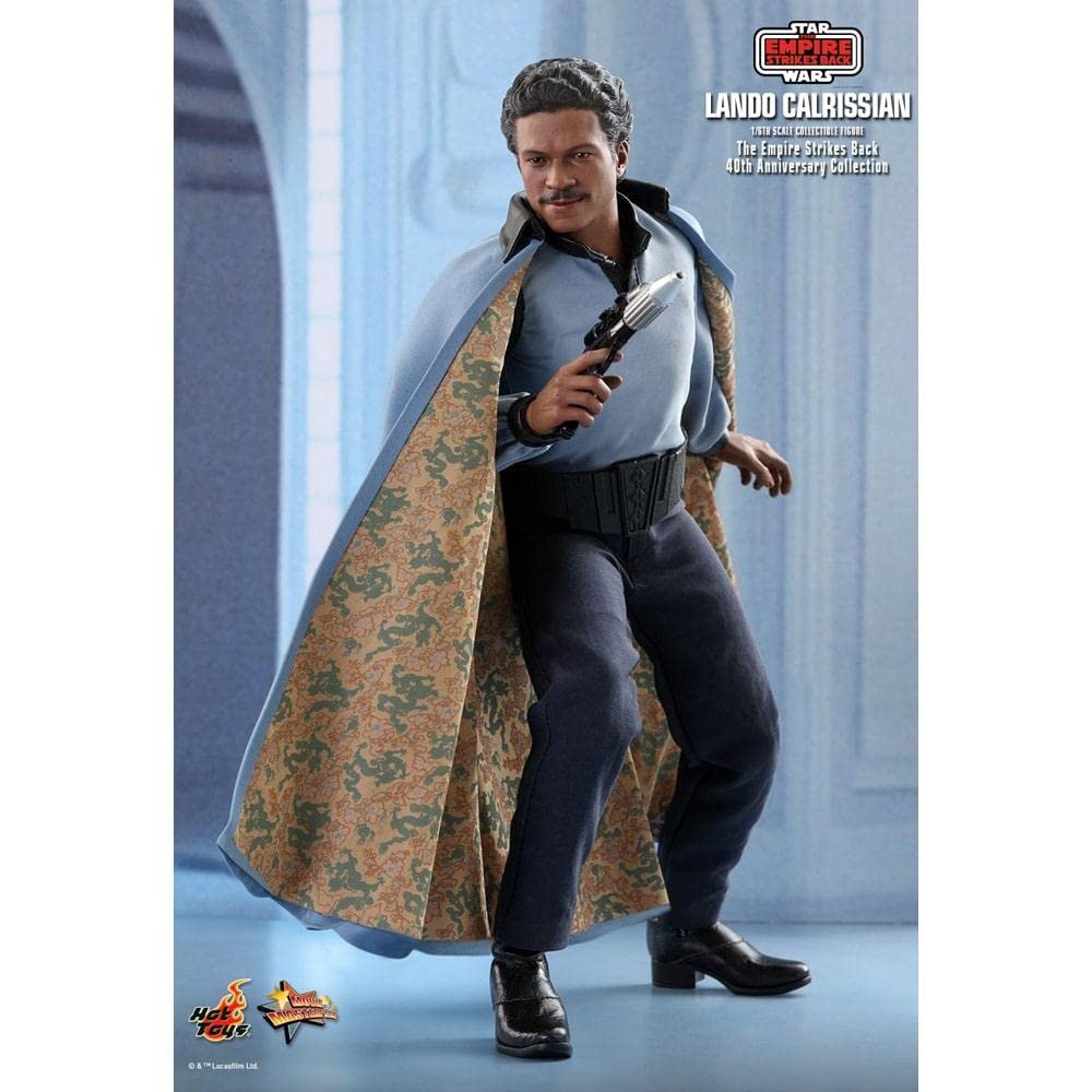 Hot Toys Movie Masterpiece Star Wars Episode The Empire Strikes Back Lando Calrissian Anniversary Scale Blue V (40th Edition) 1/6 Figure,