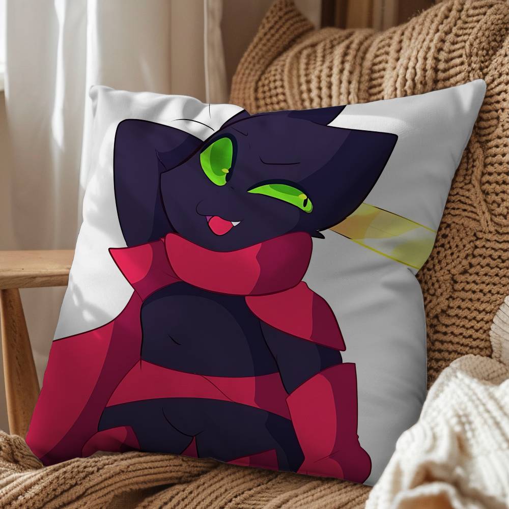 Pillow Mao Mao Heroes of Pure Heart Pillow Case Square DoubleSided Printing Short Plush Sofa Cushion Cover Bedroom Bedside