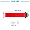 ACROPIX 2 Pcs Universal Red Tow Hook Bumper Trailer Belt