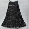 CM Summer South Africa North America Polka Dot Skirt Classic Versatile Skinny Pleated Skirt Long Skirt Women