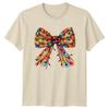 Rainbow Christmas Lights Bow Festive Unisexs TShirt Unisexs Tee Unisex Graphic