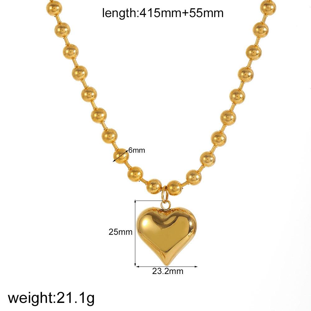 Style Heart Necklace For Women Stainless Steel Durable Jewelry Gift For Fashion Lovers