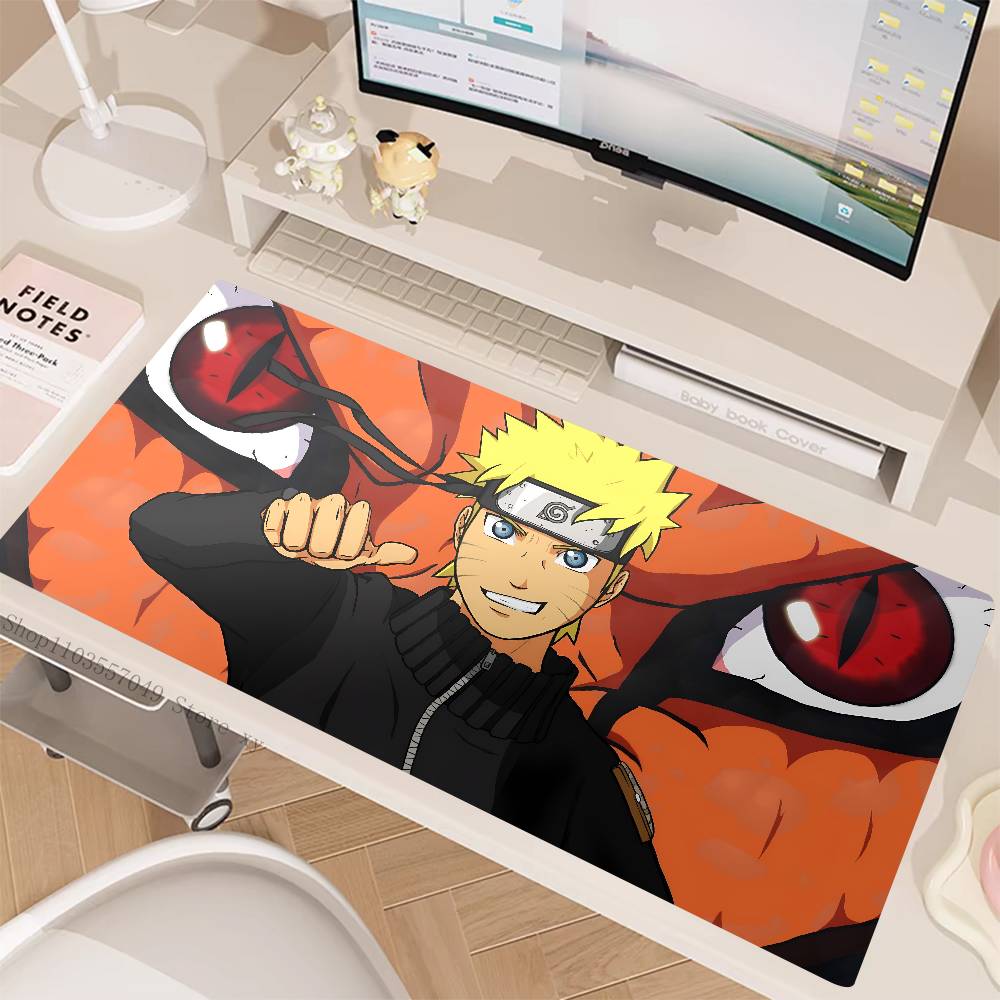 Anime Characters U-Uzumaki N-Naruto Mouse Pad Large Gaming Keyboard Mat LockEdge Rubber Computer Office Accessories