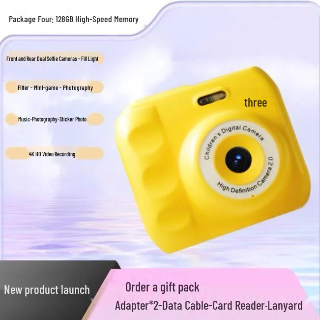 HD Dual-Camera Instant Digital Camera for Campus Students with Photo Transfer to Phone