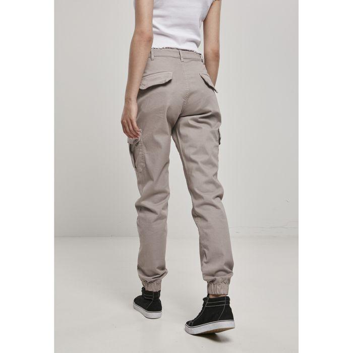 Pantalon cargo femme - Urban Classics - Taille haute - Couleur rose - Confort optimal - Coupe tendance
