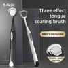Y-Kelin Mens Tongue Scraper Brush Oral Cleaning Tool For Fresh Breath And Odor Removal