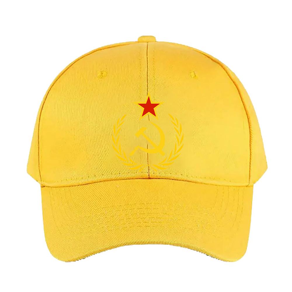 Soviet Hammer and Sickle Star Cap Summer Woman Man Adult Hat Fashion Casual Adjustable Printed Baseball Caps Trucker Cap