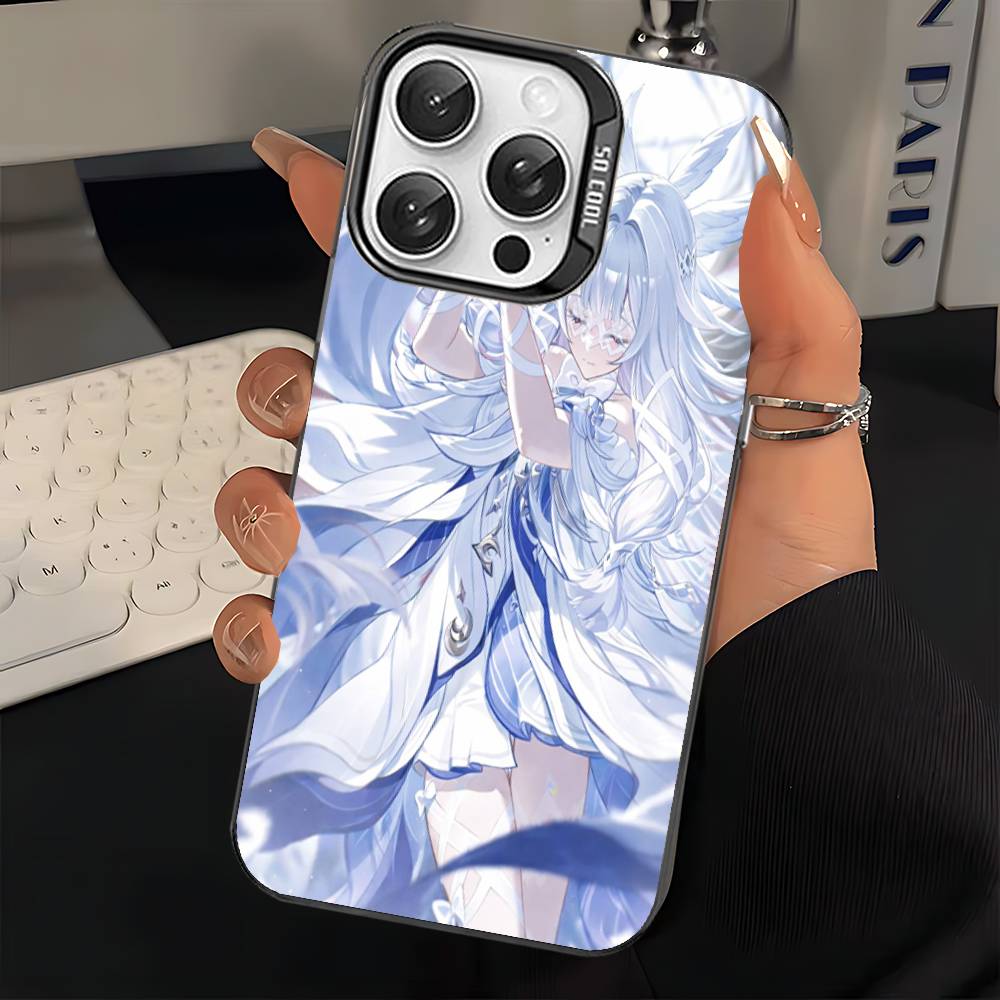 Genshin Impact Columbina Phone Case For IPhone 17 16 15 14 13 12 11 Pro Max Plus Color Silver Cover