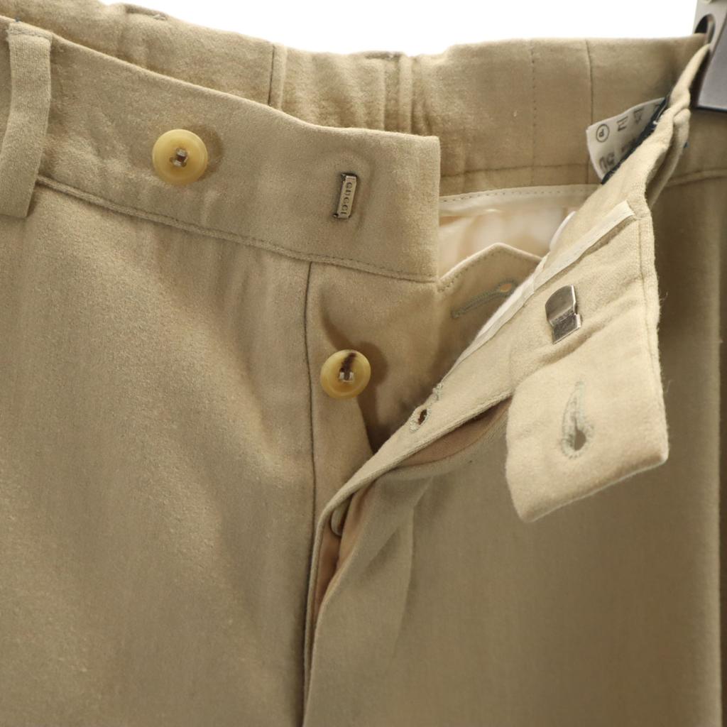 Gucci Wool Blend Slacks Pants 50 Beige Men's Used