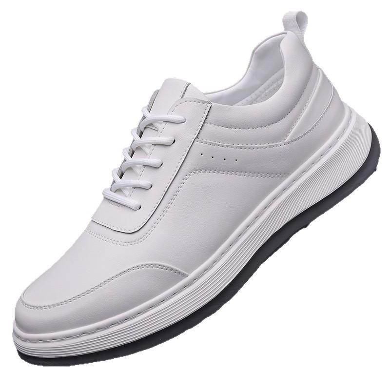 Sneakers Men's 2025 New Trend Little White Shoes Leather Men's High-end Casual Shoes Student Running Outdoor Men's Shoes