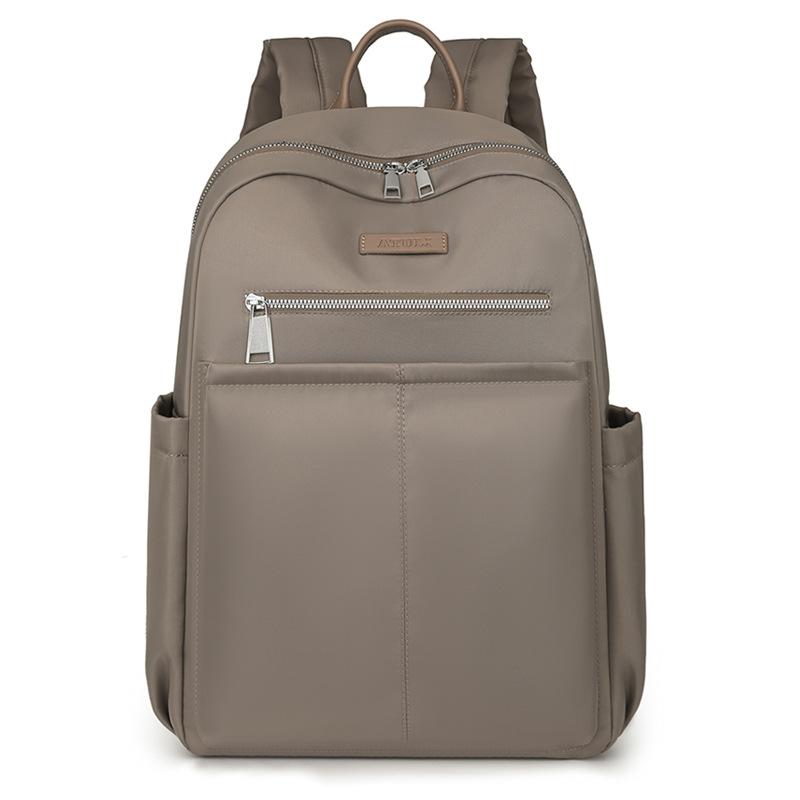 Simple backpack women s new casual women s backpack fashion solid color Oxford cloth women s backpack хаки