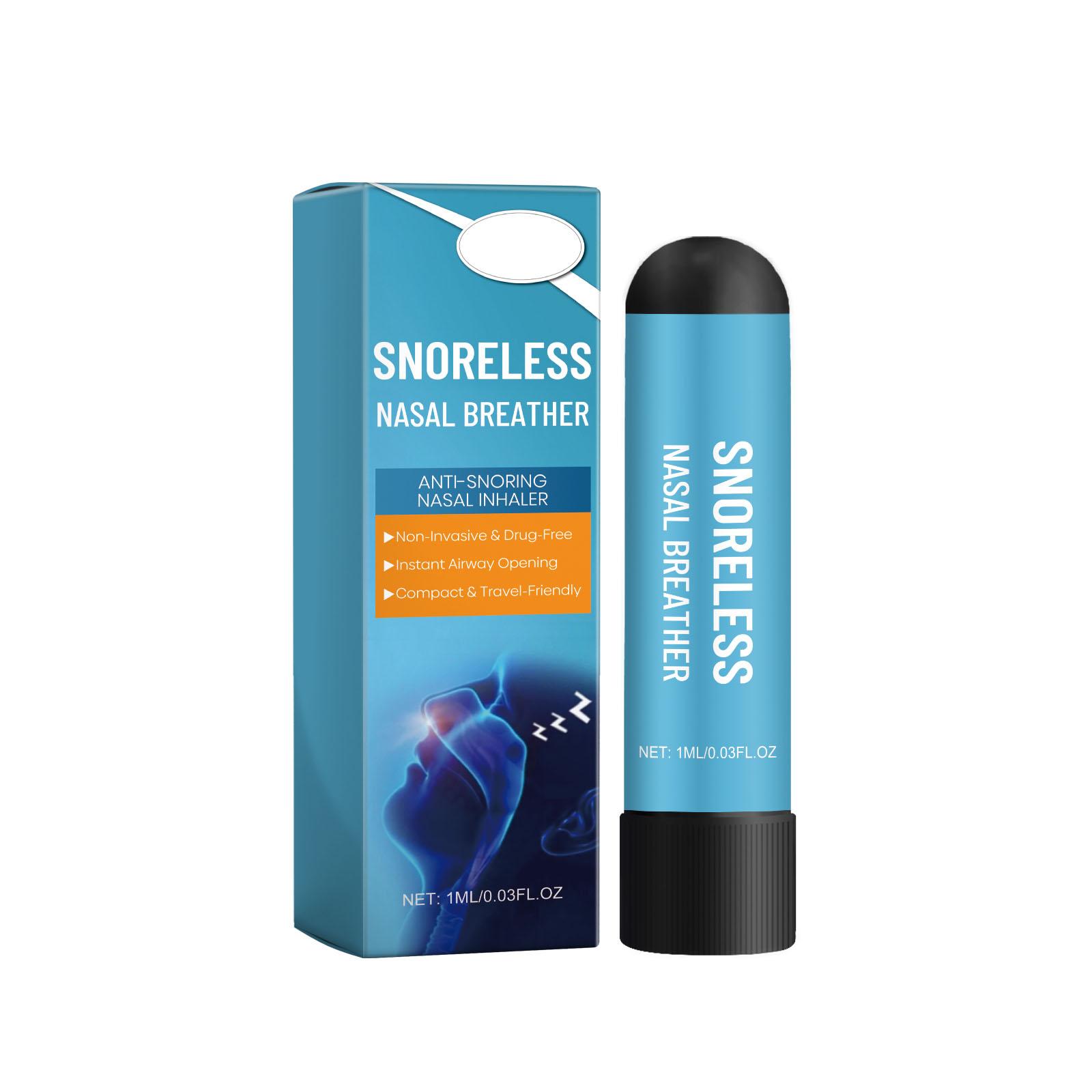 

Назальные ингаляторы против храпа улучшают дыхание, помогают при храпе и обеспечивают спокойный сон, 1 мл One Size синий