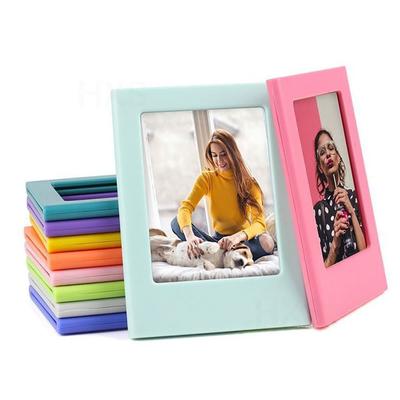 3-Inch Photo Frame Magnet Design Photo Frame Mini Acrylic Magnetic Picture Frames Transparent Acrylic Card Display Stand
